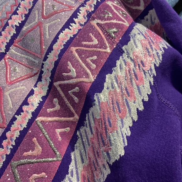 Lulu Wear Large sweatshirt nwt vintage costal grandma 90s puffy paint - Picture 4 of 11